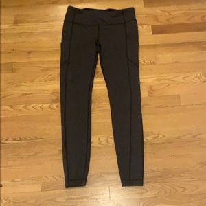 LULULEMON speed up tight leggings, charcoal 8